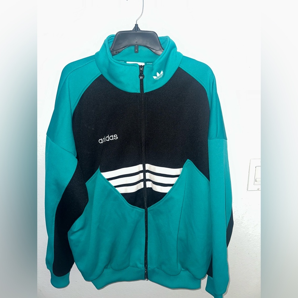 Adidas Teal Jacket with Logo